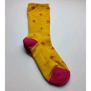 Voxx Life Stasis Neuro Socks Wellness Crew Floral Star Size M (Wo 7.5-11, M 6-9)